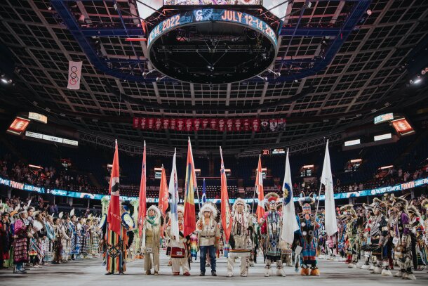 Powwow at the Saddledome during the Calgary Stampede