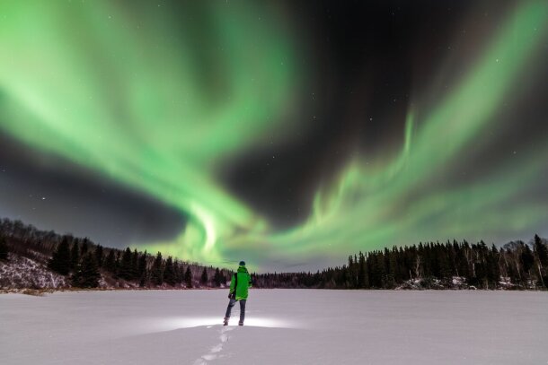 Northern lights as seen in Banff
