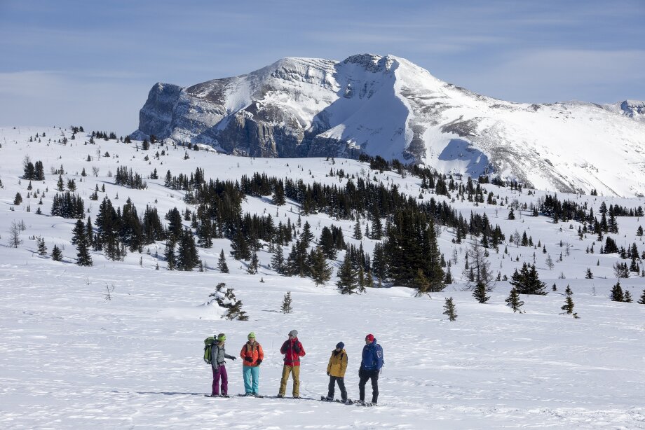 Snowshoeing tour with White Mountain Adventures