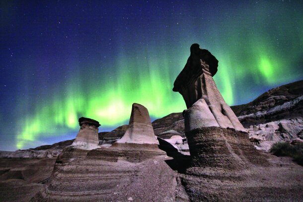 Hoodoos and Northern Lights