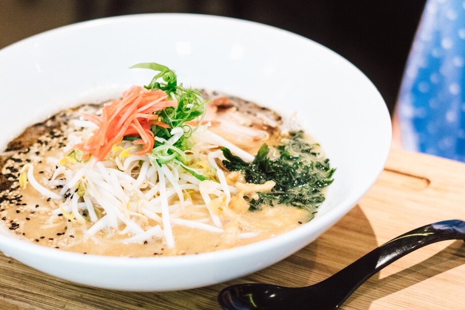 Bowl of warm soup