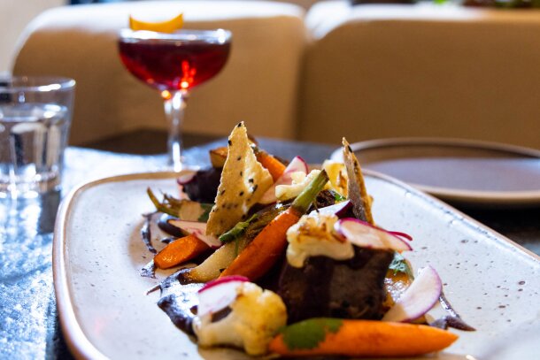 a food dish at Fonda Fora