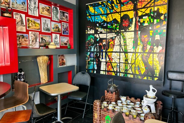 Habesha’s colourful interior