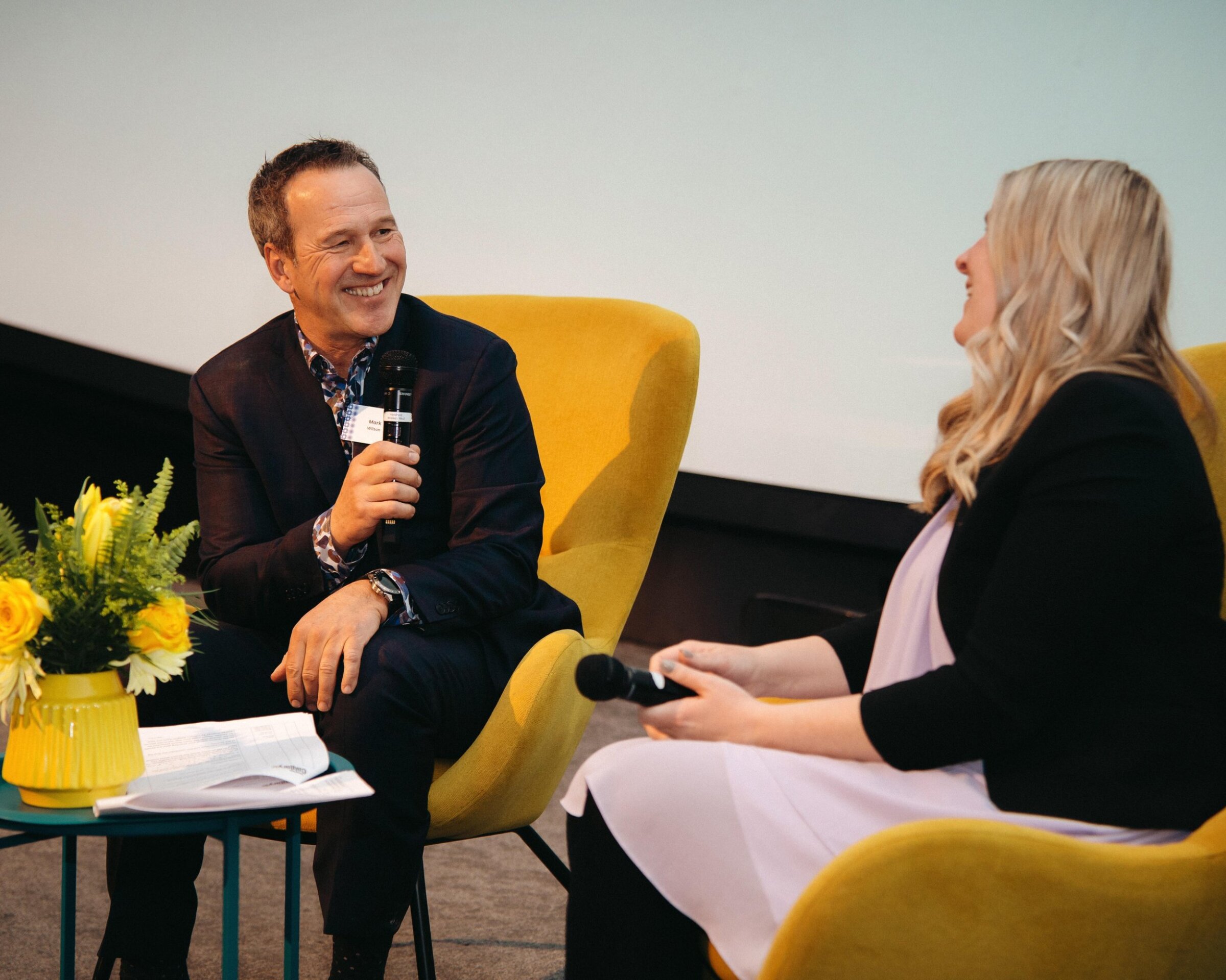 Alisha Reynolds and Mark Wilson fireside chat