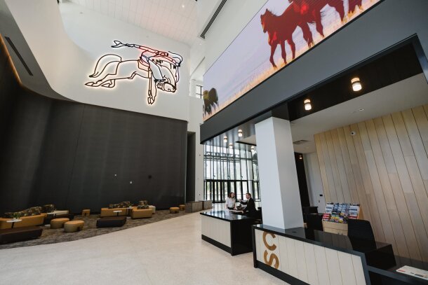 Lobby of the newly expanded BMO centre