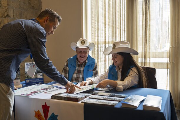 Volunteers were stationed at host hotels to provide local insight to attendees