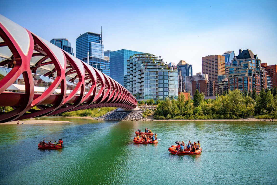 Paddle Station, rafting on the bow river
