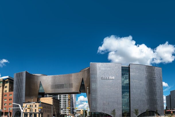 Exterior facade of Studio Bell